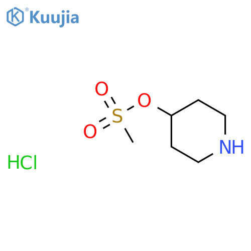 Piperidin-4-yl methanesulfonate hydrochloride structure