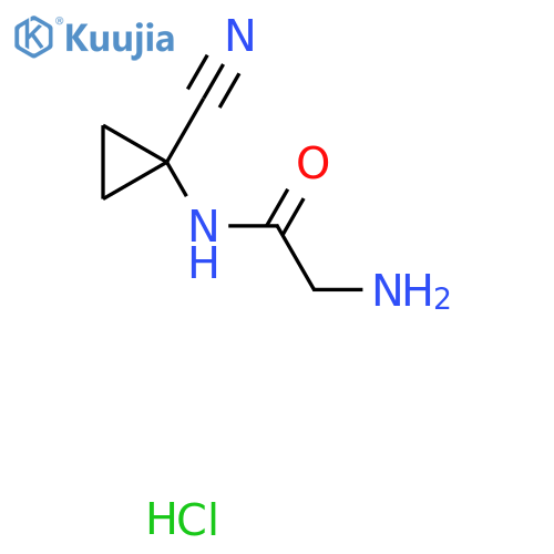 2-Amino-N-(1-cyanocyclopropyl)acetamide hydrochloride structure