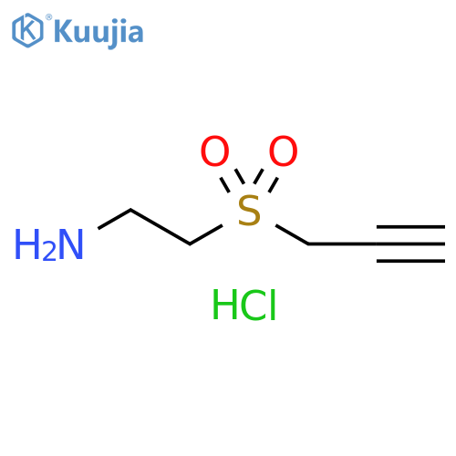 3-(2-aminoethanesulfonyl)prop-1-yne hydrochloride structure