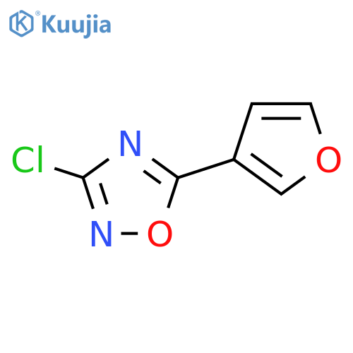 3-chloro-5-(furan-3-yl)-1,2,4-oxadiazole structure