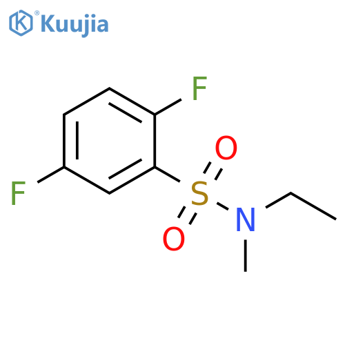 N-ethyl-2,5-difluoro-N-methylbenzene-1-sulfonamide structure