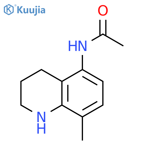 N-(8-methyl-1,2,3,4-tetrahydroquinolin-5-yl)acetamide structure