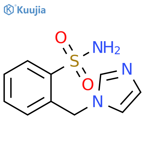 2-(1H-imidazol-1-ylmethyl)benzene-1-sulfonamide structure