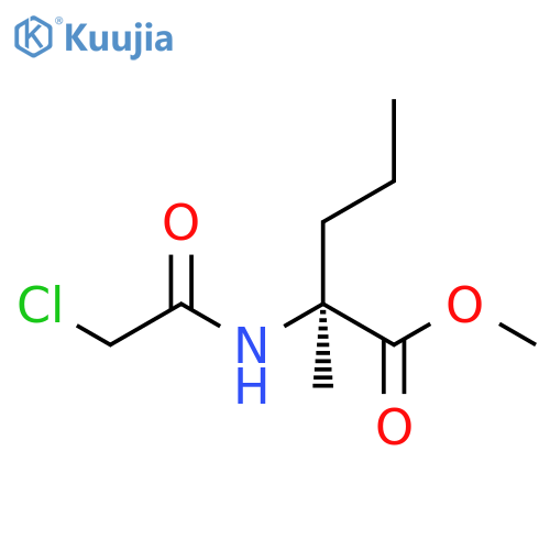methyl 2-(2-chloroacetamido)-2-methylpentanoate structure