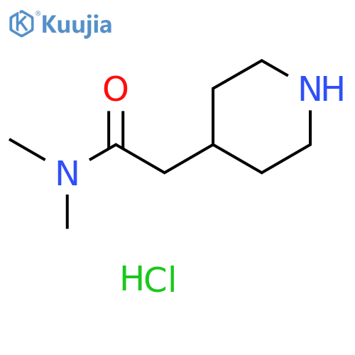 N,N-dimethyl-2-(piperidin-4-yl)acetamide hydrochloride structure