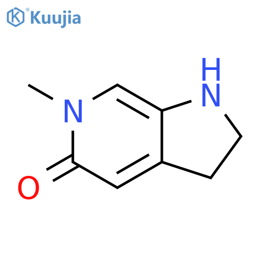 6-methyl-1H,2H,3H,5H,6H-pyrrolo2,3-cpyridin-5-one structure