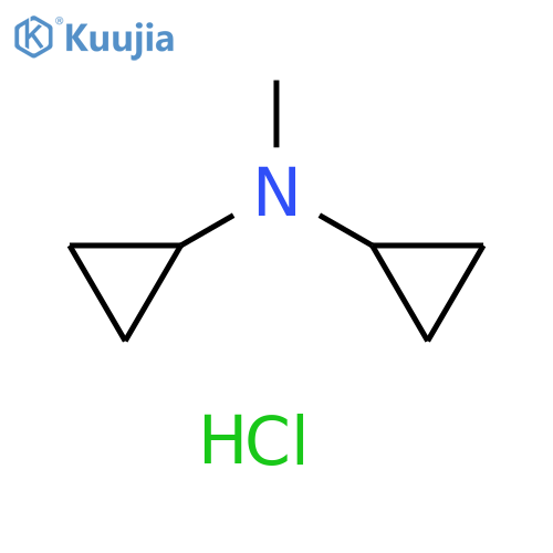 N-cyclopropyl-N-methylcyclopropanamine hydrochloride structure