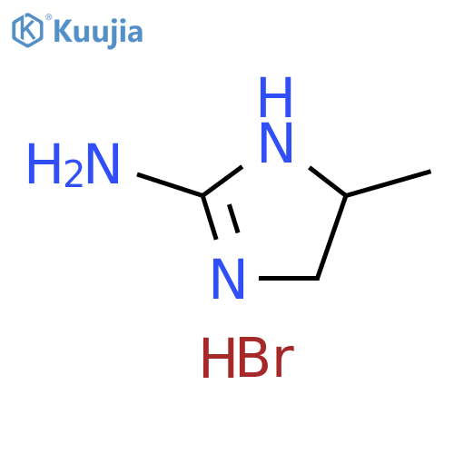 5-methyl-4,5-dihydro-1H-imidazol-2-amine hydrobromide structure