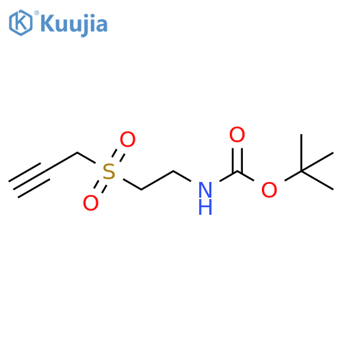 tert-butyl N-2-(prop-2-yne-1-sulfonyl)ethylcarbamate structure