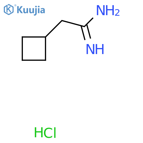 2-cyclobutylacetamidine;hydrochloride structure
