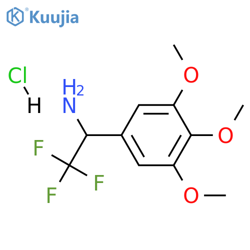 2,2,2-trifluoro-1-(3,4,5-trimethoxyphenyl)ethan-1-amine hydrochloride structure