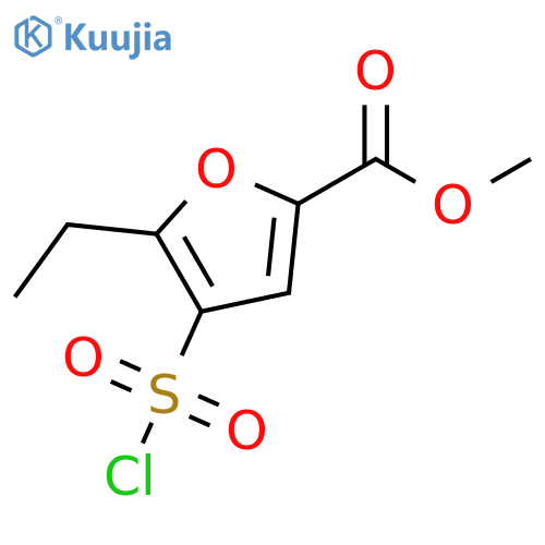 methyl 4-(chlorosulfonyl)-5-ethylfuran-2-carboxylate structure