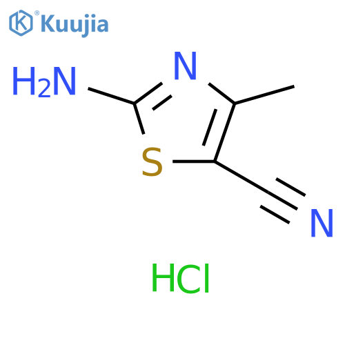 2-amino-4-methyl-1,3-thiazole-5-carbonitrile hydrochloride structure