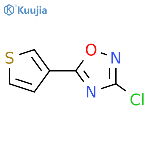 3-chloro-5-(thiophen-3-yl)-1,2,4-oxadiazole structure