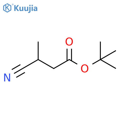 tert-butyl 3-cyano-3-methylpropanoate structure
