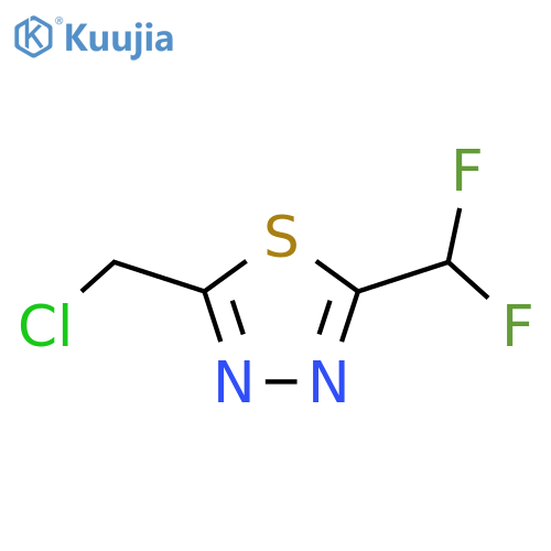 2-(Chloromethyl)-5-(difluoromethyl)-1,3,4-thiadiazole structure