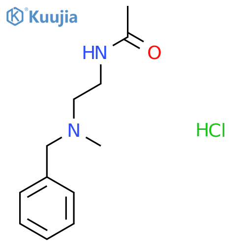N-{2-benzyl(methyl)aminoethyl}acetamide hydrochloride structure