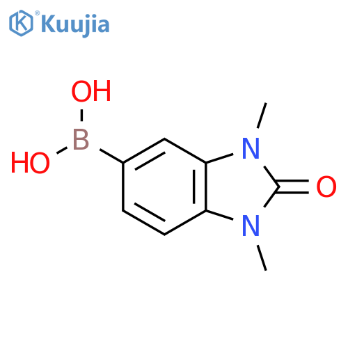 (1,3-Dimethyl-2-oxo-2,3-dihydro-1H-benzo[d]imidazol-5-yl)boronic acid structure