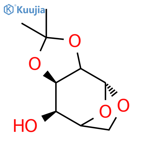 1,6-Anhydro-2,3-O-isopropylidene-b-D-mannopyranose structure