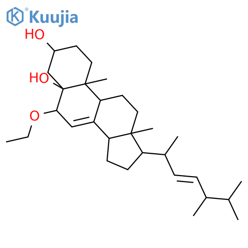 (22E,24R)-3beta,5alpha-dihydroxy-6beta-ethoxyergosta-7,22-diene structure