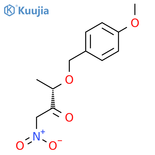 2-Butanone, 3-[(4-methoxyphenyl)methoxy]-1-nitro-, (S)- structure