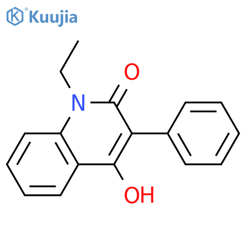 2(1H)-Quinolinone,1-ethyl-4-hydroxy-3-phenyl- structure