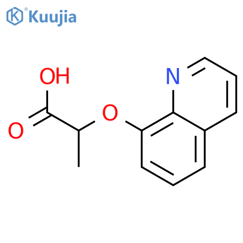 2-(QUINOLIN-8-YLOXY)-PROPIONIC ACID structure