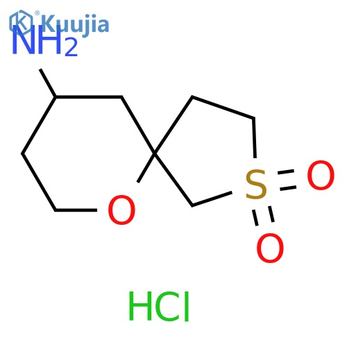 9-amino-6-oxa-2λ?-thiaspiro[4.5]decane-2,2-dione hydrochloride structure