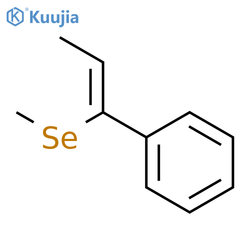 Benzene, [1-(methylseleno)-1-propenyl]- structure