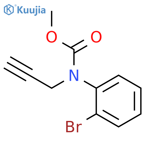 Carbamic acid, (2-bromophenyl)-2-propynyl-, methyl ester structure