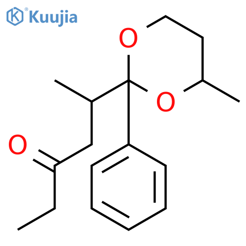3-Hexanone, 5-(4-methyl-2-phenyl-1,3-dioxan-2-yl)- structure