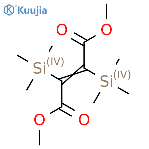 2-Butenedioic acid, 2,3-bis(trimethylsilyl)-, dimethyl ester, (E)- structure