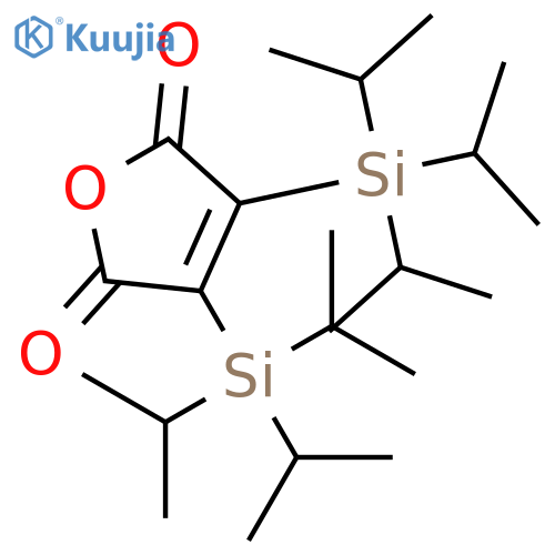 2,5-Furandione, 3,4-bis[tris(1-methylethyl)silyl]- structure