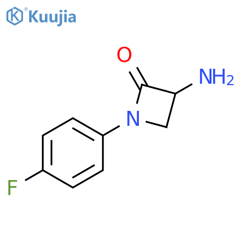 3-amino-1-(4-fluorophenyl)azetidin-2-one structure