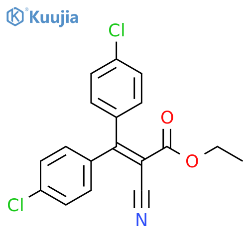 2-Propenoic acid, 3,3-bis(4-chlorophenyl)-2-cyano-, ethyl ester structure