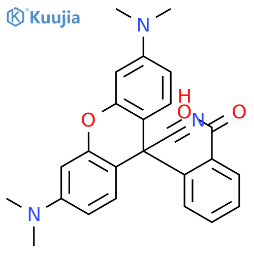 2-[9-Cyano-3,6-bis(dimethylamino)-9H-xanthen-9-YL]benzoic acid structure