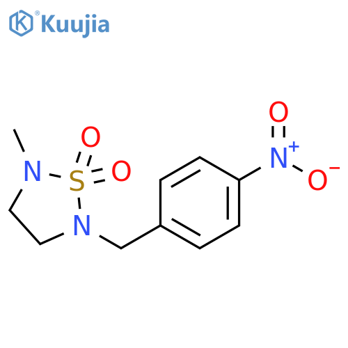 1,2,5-Thiadiazolidine, 2-methyl-5-[(4-nitrophenyl)methyl]-, 1,1-dioxide structure