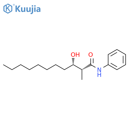 Undecanamide, 3-hydroxy-2-methyl-N-phenyl-, (R*,S*)- structure