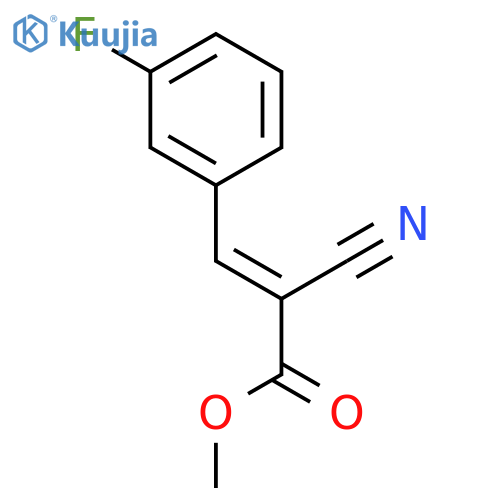 2-Propenoic acid, 2-cyano-3-(3-fluorophenyl)-, methyl ester, (E)- structure