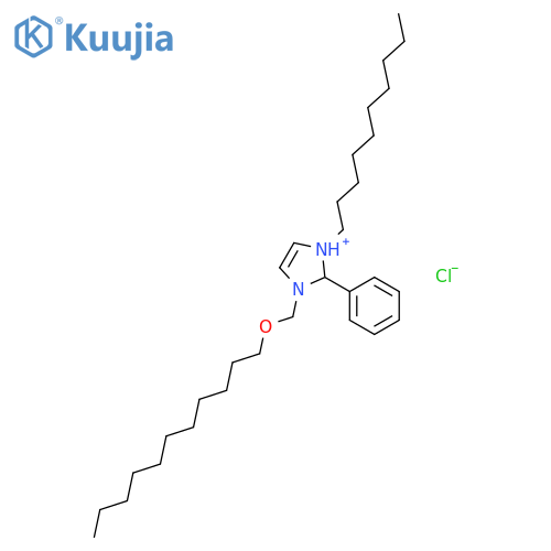 1H-IMIDAZOLIUM, 1-DECYL-2-PHENYL-3-[(UNDECYLOXY)METHYL]-, CHLORIDE structure