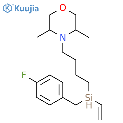 Morpholine, 4-[4-[ethenyl(4-fluorophenyl)methylsilyl]butyl]-3,5-dimethyl- structure