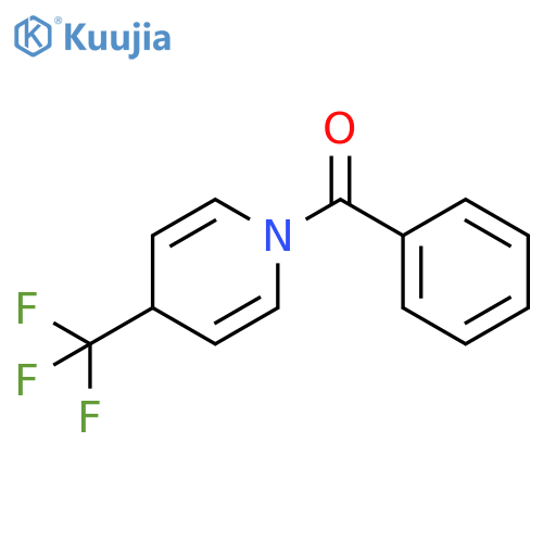 Pyridine, 1-benzoyl-1,4-dihydro-4-(trifluoromethyl)- structure