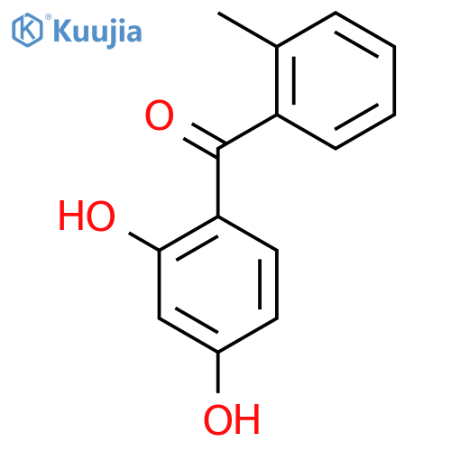Methanone, (2,4-dihydroxyphenyl)(2-methylphenyl)- structure