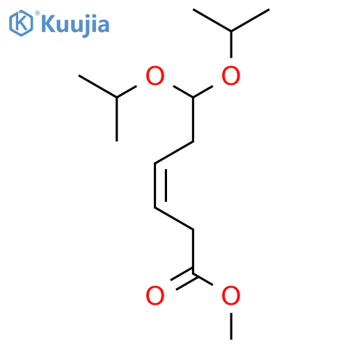 3-Hexenoic acid, 6,6-bis(1-methylethoxy)-, methyl ester, (Z)- structure