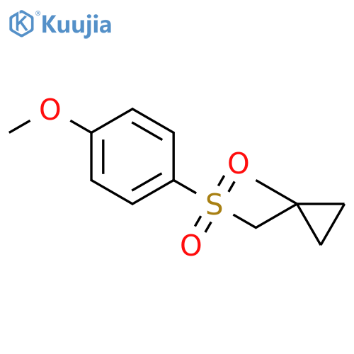 Benzene, 1-methoxy-4-[[(1-methylcyclopropyl)methyl]sulfonyl]- structure