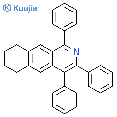 Benz[g]isoquinoline, 6,7,8,9-tetrahydro-1,3,4-triphenyl- structure