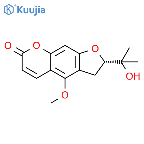 7H-Furo[3,2-g][1]benzopyran-7-one,2,3-dihydro-2-(1-hydroxy-1-methylethyl)-4-methoxy-, (S)- structure