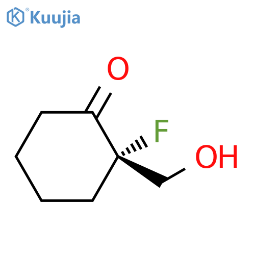 Cyclohexanone,2-fluoro-2-(hydroxymethyl)-, (S)- (9CI) structure