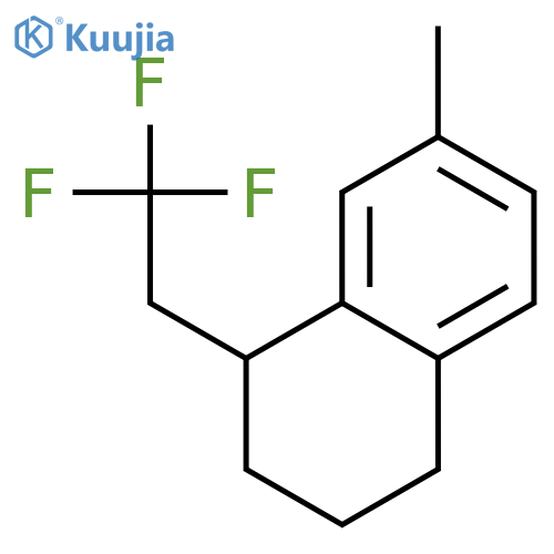 Naphthalene, 1,2,3,4-tetrahydro-7-methyl-1-(2,2,2-trifluoroethyl)- structure