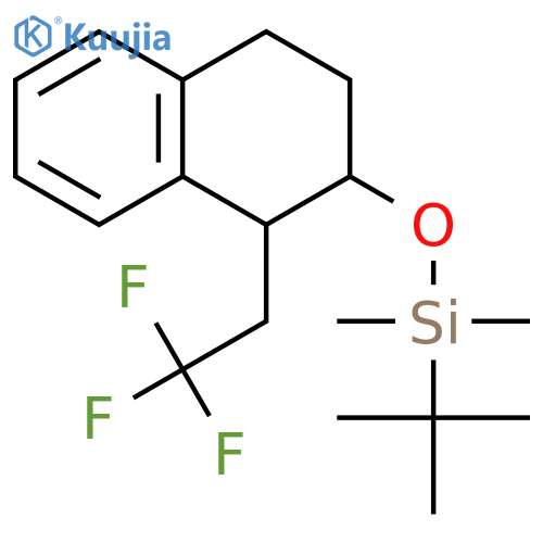 Naphthalene, 2-[[(1,1-dimethylethyl)dimethylsilyl]oxy]-1,2,3,4-tetrahydro-1-(2,2,2-trifluoroethyl)-, (1R,2R)-rel- structure